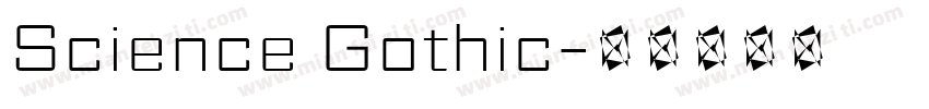 Science Gothic字体转换